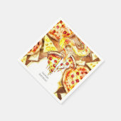 Eenvoudig feest Pizza Verjaardag Servet (Hoek)