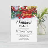 Eenvoudig feestelijk Holly Berries kerstfeest Kaart (Staand voorkant)