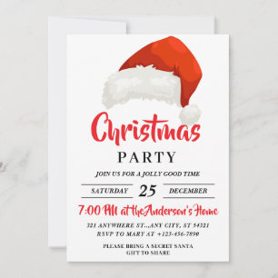 Eenvoudig feestelijk kerstfeest met kerstmis kaart