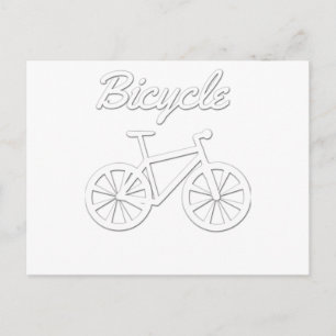 Eenvoudig fietsontwerp briefkaart