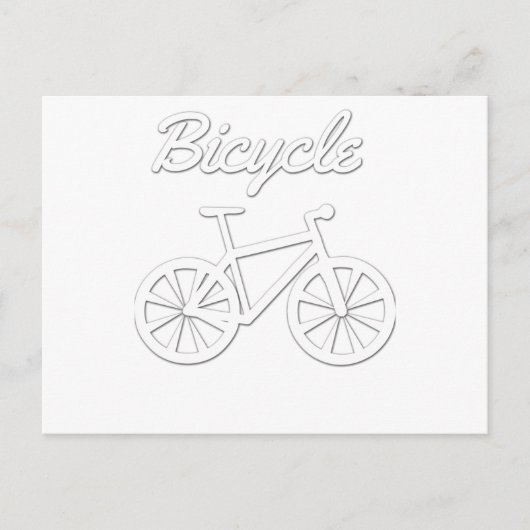 Eenvoudig fietsontwerp briefkaart (Voorkant)