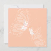 Eenvoudig fijne vlinder per Baby shower Kaart (Achterkant)