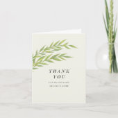 Eenvoudig filiaal Weddenschap Opmerking Bedankkaart (Voorkant)