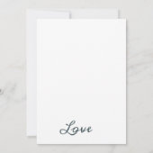 Eenvoudig Flora Elegance Botanisch Monogram Kaart (Achterkant)