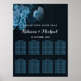 Eenvoudig Flora Gold Geometric Lijst Poster