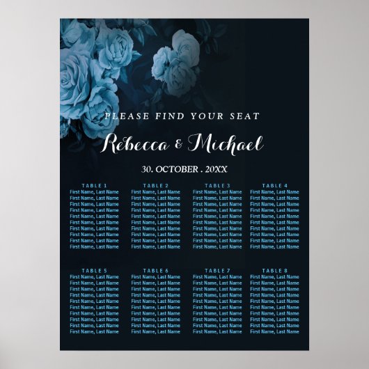 Eenvoudig Flora Gold Geometric Lijst Poster (Voorkant)