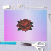 Eenvoudig Floral Patroon op Paars weefselpapier Tissuepapier (Craft)