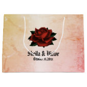 Eenvoudig Floral Patroon op Peach Groot Cadeauzakje (Voorkant)