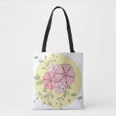 Eenvoudig Floral Tote Bag (Voorkant)
