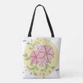 Eenvoudig Floral Tote Bag (Achterkant)