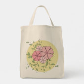 Eenvoudig Floral Tote Bag (Achterkant)
