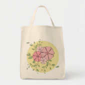 Eenvoudig Floral Tote Bag (Voorkant)