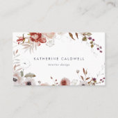 Eenvoudig Floral Visitekaartje (Voorkant)