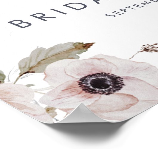 Eenvoudig Floral Vrijgezellenfeest Welkom Poster (Hoek)