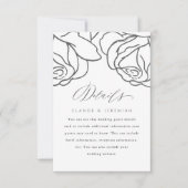 Eenvoudig 'Floral Wedding Guest'-detail (Voorkant)