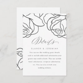 Eenvoudig 'Floral Wedding Guest'-detail