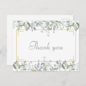 Eenvoudig Florence Script Business Hartelijk dank Briefkaart (Voorkant / Achterkant)