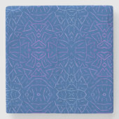 Eenvoudig Flutter Blue Stenen Onderzetter (Voorkant)