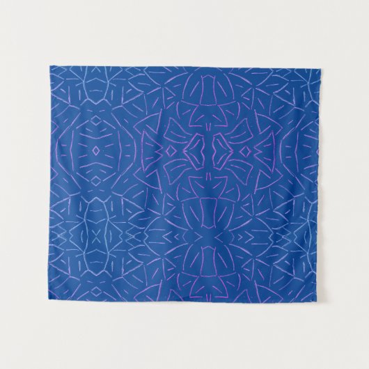 Eenvoudig Flutter Blue Wandkleed (Voorkant (horizontaal))