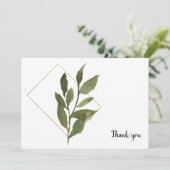 Eenvoudig Foliage Funeral White Bedankt (Staand voorkant)