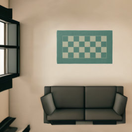 Eenvoudig Forest Green en Sage Checkerboard-patroo