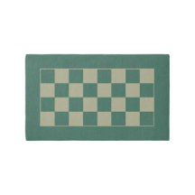 Eenvoudig Forest Green en Sage Checkerboard-patroo