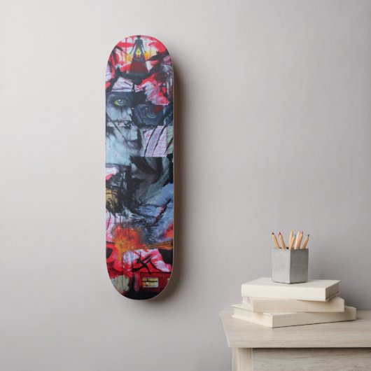 Eenvoudig formaat staat Gothic Love Mixed Media Un Skateboard (Muurkunst)