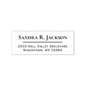 Eenvoudig formeel bedrijfsadres voor aangepaste na rubberstempel (Afrduk)