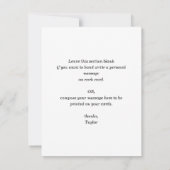 Eenvoudig foto-Afstuderen Hartelijk dank Notitiekaartje (Achterkant)