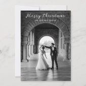 Eenvoudig Foto Elegante Kerst Feestdagenkaart (Voorkant)