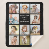 Eenvoudig foto-inkolling aangepast 11 Afbeelding Sherpa Deken (Voorkant)