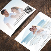Eenvoudig Foto Save the Date Huwelijksscript
