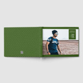 Eenvoudig foto tabblad Afstuderen Groen Gastenboek (Volledig)