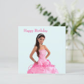 Eenvoudig foto uploaden Naam toevoegen Gelukkige v Kaart (Staand voorkant)