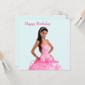 Eenvoudig foto uploaden Naam toevoegen Gelukkige v Kaart (Voorkant / Achterkant in situ)