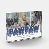 Eenvoudig fotoblok met foto's van Pawpaw (Links)