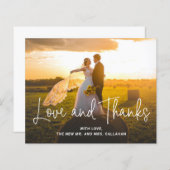 Eenvoudig fotobudget Weddenschap Hartelijk dank (Voorkant / Achterkant)