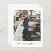 Eenvoudig fotobudget Weddenschap Hartelijk dank (Voorkant / Achterkant)