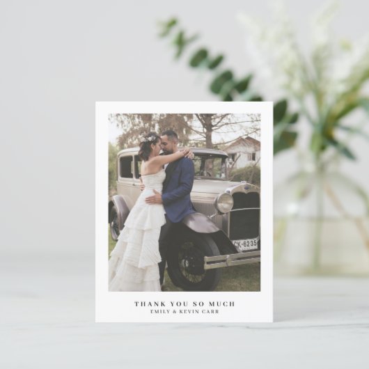 Eenvoudig fotobudget Weddenschap Hartelijk dank (Staand voorkant)