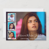 Eenvoudig fotocollage Modern-Afstuderen Aankondiging (Voorkant)