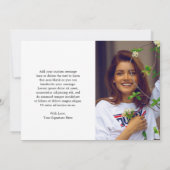 Eenvoudig fotocollage Modern-Afstuderen Bedankkaart (Achterkant)