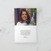 Eenvoudig fotocollage Modern-Afstuderen Bedankkaart (Binnen)