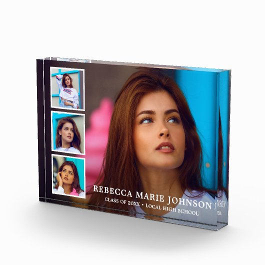 Eenvoudig fotocollage Modern-Afstuderen Fotoblokken (Rechts)