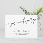 Eenvoudig Fotofeest voor verlovingsfeest Kaart (Staand voorkant)