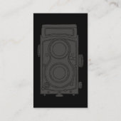 Eenvoudig fotograaf met twee zijden design visitekaartje (Achterkant)
