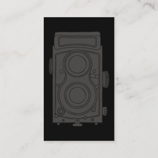 Eenvoudig fotograaf met twee zijden design visitekaartje (Achterkant)