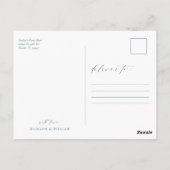 Eenvoudig fotohuwelijk Dank je Briefkaart (Achterkant)