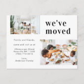 Eenvoudig fotominimalistisch bewegend fototeam van aankondigingskaart (Voorkant)