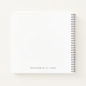 Eenvoudig Fotonaam Afstuderen 2024 Gastenboek Notitieboek (Achterkant)