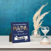 Eenvoudig fotoscript beste papa ooit Spaans Fotoplaat (Insitu)